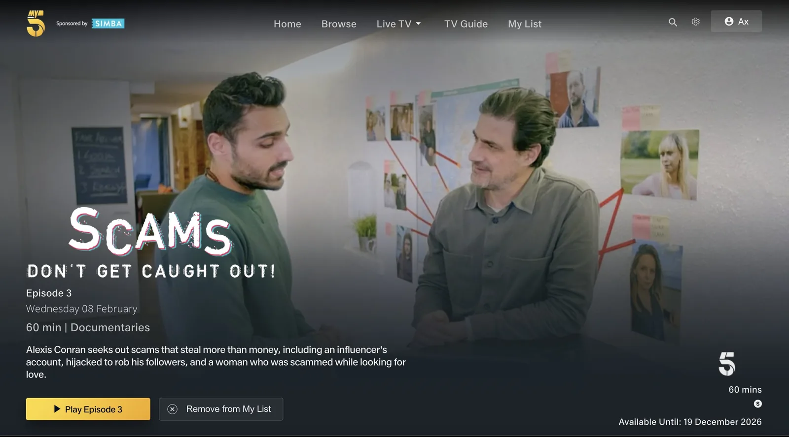 Channel 5 Scams: Don't Get Caught Out! show page